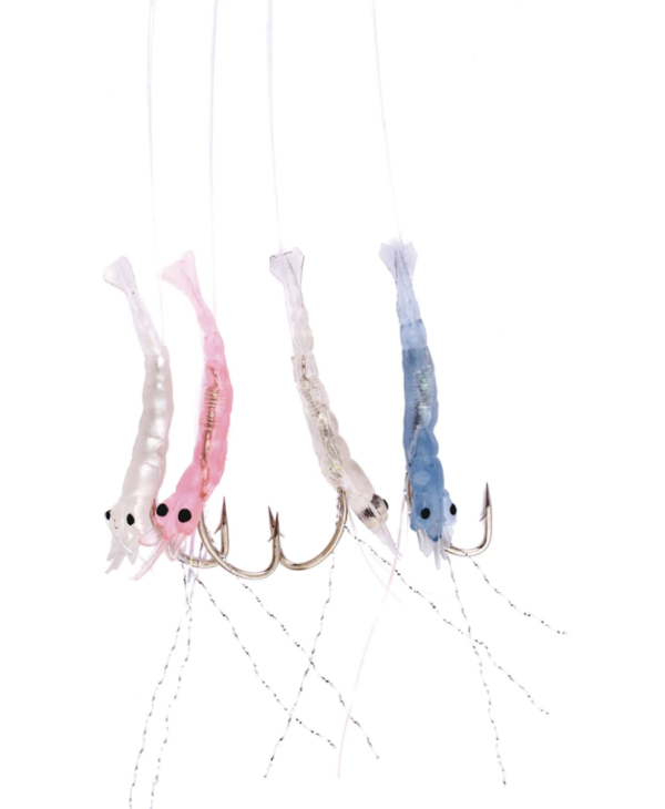 Eagle Claw Multi-Colored Shrimp Bait Rig ~ 4/string